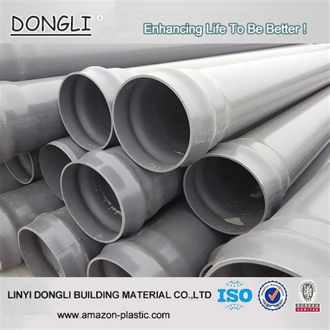 Grey 400mm Larger Diameter Pvc Pipe Prices For Water Supply Buy