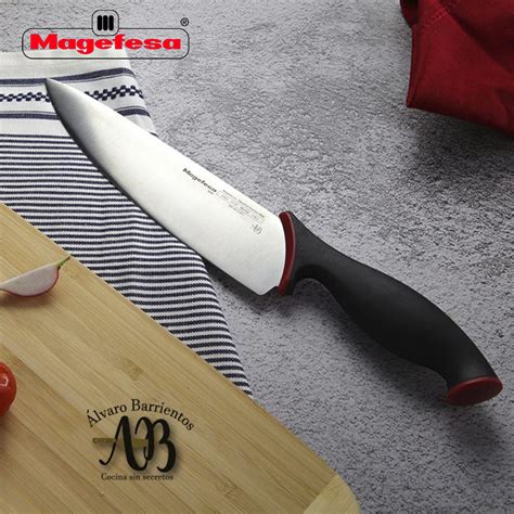 Cuchillos De Cocina Magefesa Ab Set Pelador Santoku Chef