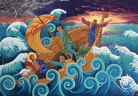 Calming of the Storm - Bernard Allen Art | Jesus calms the storm