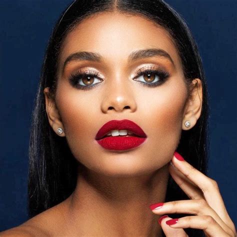 The Perfect Red Lip As Pretty As Red Flowers For Every Skin Tone Best Lipstick For Dark Skin