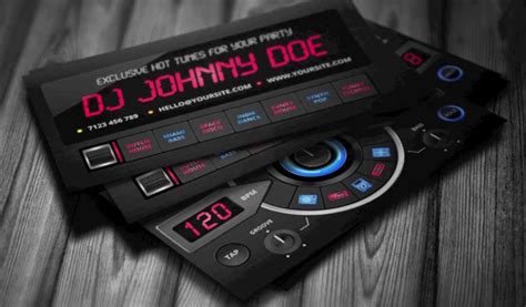 When the dj business cards are designed, many things are taken into account, including textures, graphics, letterpress ways, and your images or a logo that you use. Amazing DJ Business Cards PSD Templates | Design | Graphic ...