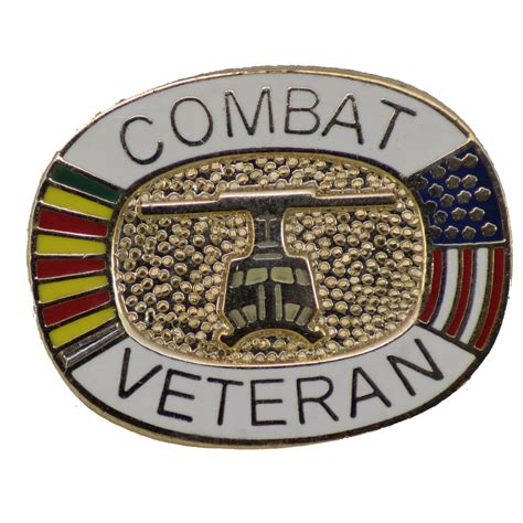 Vietnam Combat Veteran Hat Pin