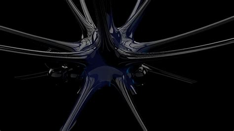 3d Black Blue Cgi Digital Art Shapes Hd Abstract Wallpapers Hd
