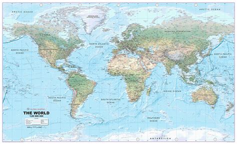 World Physical Wall Map Huge Size Xyz Maps