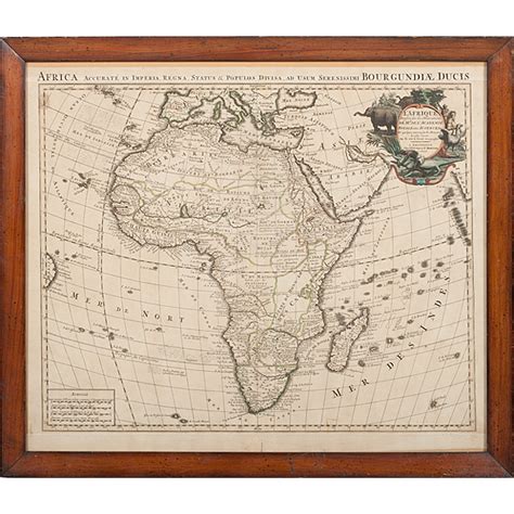 Map Of Africa 18th Century Cowans Auction House The Midwests Most