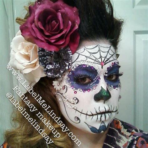 Halloween Makeup Dia De Los Meurtos Face Paint Candy Skull Makeup