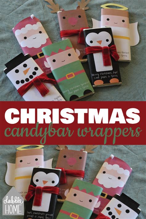 Ann downing, candy hemphill christmas, jack toney, jake hess, jeanne johnson, sue dodge & terry blackwood. Christmas Candy Bar Wrappers - Last Minute Presents in ...