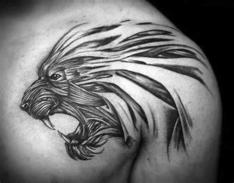 50 Lion Shoulder Tattoo Designs For Men Masculine Ink Ideas