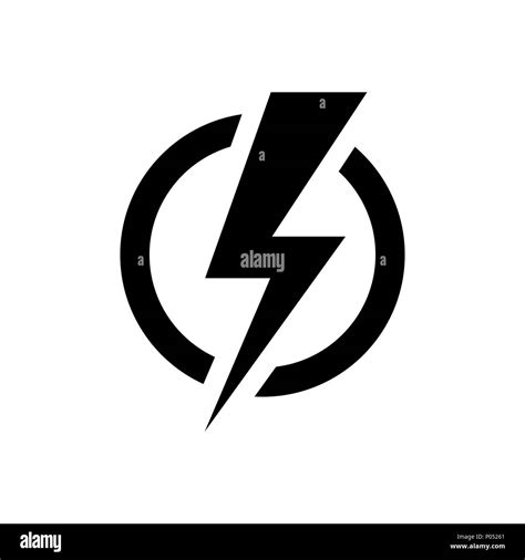 Blitzsymbol Electric Power Symbol Stock Vektorgrafik Alamy