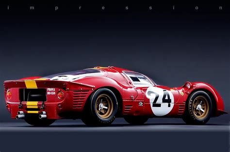 Histoire et essai de la voiture miniature de slot racing au 1/32ème pour circuit routier. Ferrari 330 P4 24 Le Mans '67 | Ferrari racing, Super luxury cars, Classic sports cars