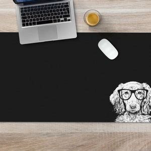 Dachshund Large Desk Mat Doxie Mom Mousepad Black Desk Pad Mouse Pad