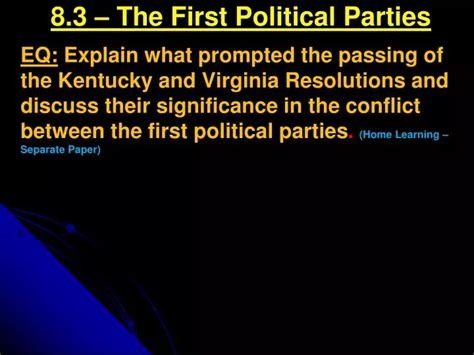 Ppt 83 The First Political Parties Powerpoint Presentation Free