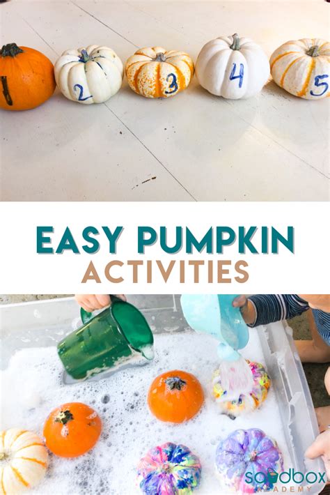 Pumpkin Activities For Preschoolers Sandbox Academy
