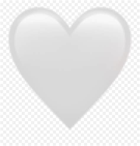 White Heart Emoji No Background Free White Heart Languagea Black