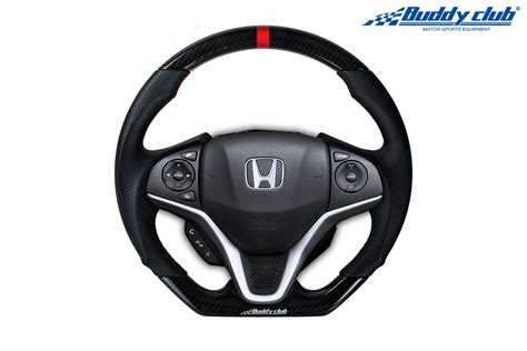 Buddy Club Racing Spec Steering Wheel Carbon 2015 Honda Fit Darkside
