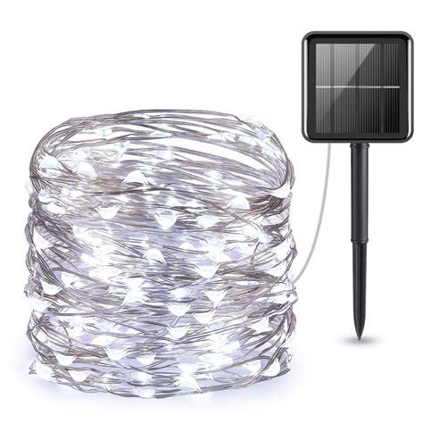 Upgraded Solar String Lights Outdoor Mini 33feet 100 Led Copper Wire