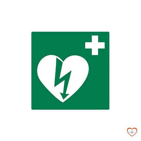 Aed Pictogram 15 X 15 Cm Sticker Ilcor Logo