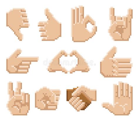 Ok Emoji Hand Pixel Art