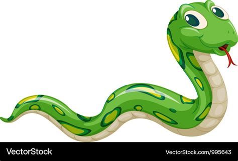 Cartoon Snake Royalty Free Vector Image Vectorstock
