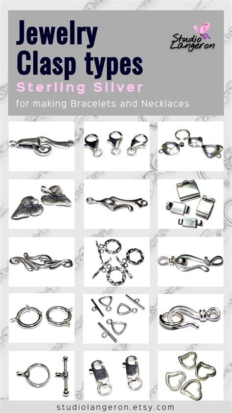 Jewelry Clasp Types For Making Necklaces And Bracelets By