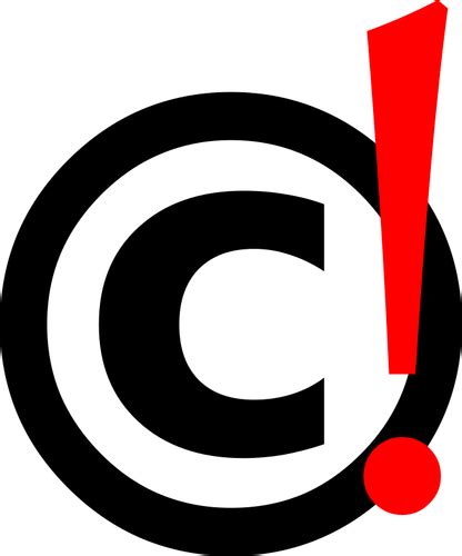 Copyright Warning Public Domain Vectors