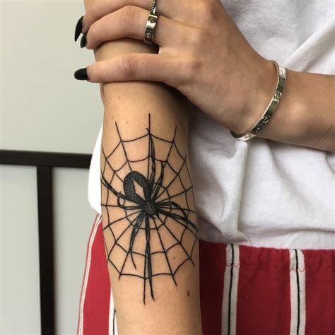 Spider In The Web Tattoo Tattoogrid Net