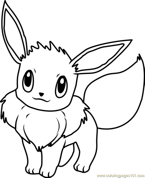 Pikachu And Eevee Friends Coloring Pages