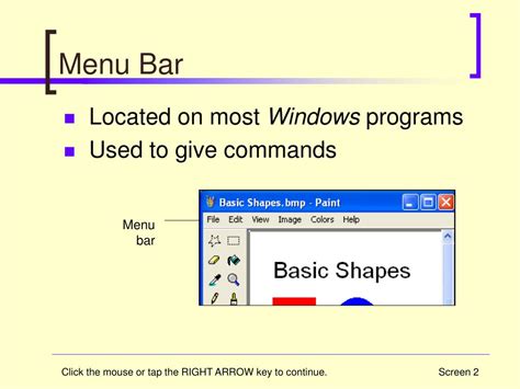 Ppt Menu And Toolbar Commands Powerpoint Presentation Free Download