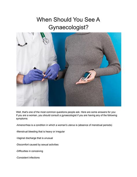 When Should You See A Gynaecologist By Gynaecologist Sydney Issuu