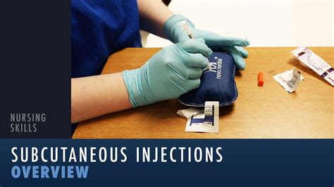 nursing skills subcutaneous injections youtube