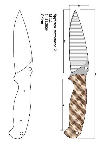 Knife Templates Pdf Dcomeau Custom Knives Diy Knifemakers Info