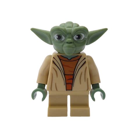 Lego Yoda With White Hair And Printed Back Minifigure Comes In Brick