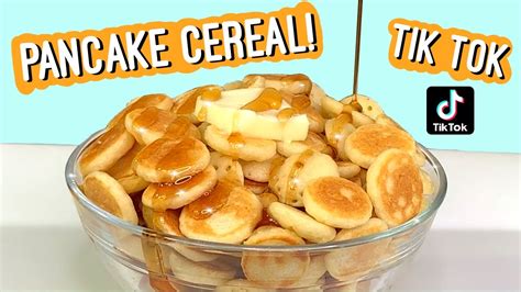 How To Make The Viral Tik Tok Pancake Cereal Youtube