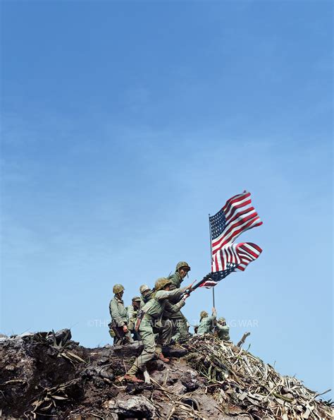 iwo jima first flag the famous pictures collection