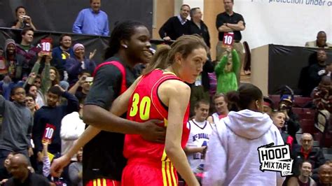 Breanna mackenzie stewart (née baldwin; Girl Dunks TWICE! 6'3 Breanna Stewart In The McDonalds ...