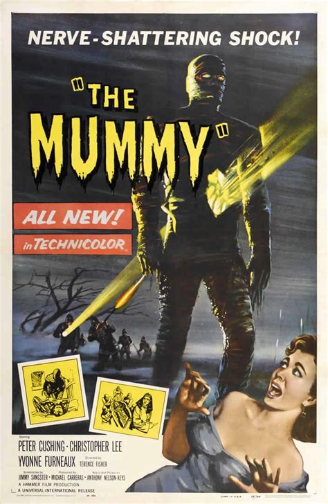 Hammer Horror THE MUMMY 1959 Portrait Classic Horror Movies Posters