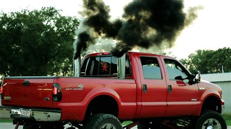 Black Smoke Ford Diesel Powerstroke Truck Yeah