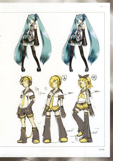Miku Vocaloid 2 Concept Art Vocaloid Characters Concept Art