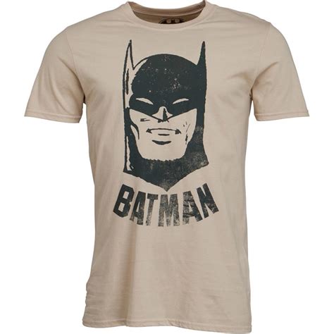 Heren Dc Comics Batman Vintage T Shirt Ecru