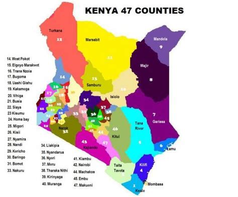 Map Of Kenya Counties World Maps Library Complete Resources Kenyan