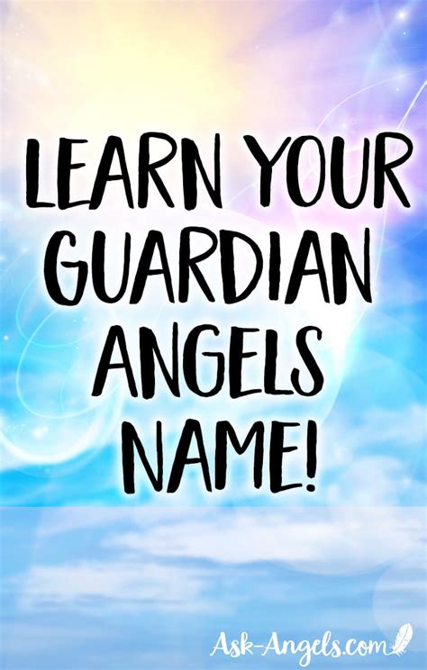 Who Is My Guardian Angel Find Your Angels Name In 7