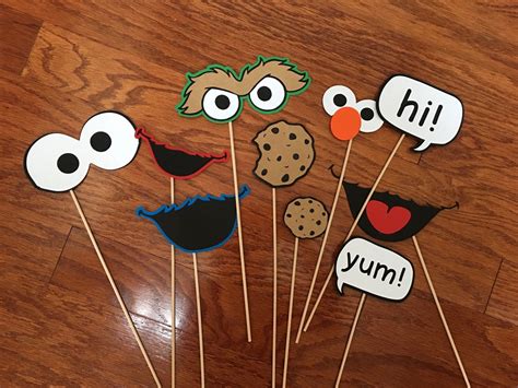 Sesame Street Photo Booth Props Fun For Your Next Theme