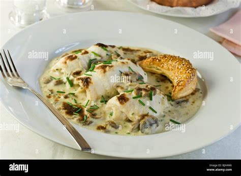 Sole Bonne Femme France Food Stock Photo
