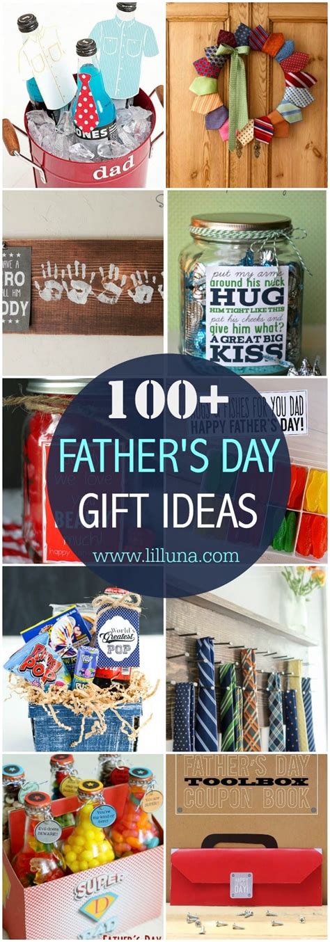 If you're looking for great gift ideas for dad, and drawing a blank, don't fret just yet. 100+ DIY Father's Day Gifts | Lil' Luna