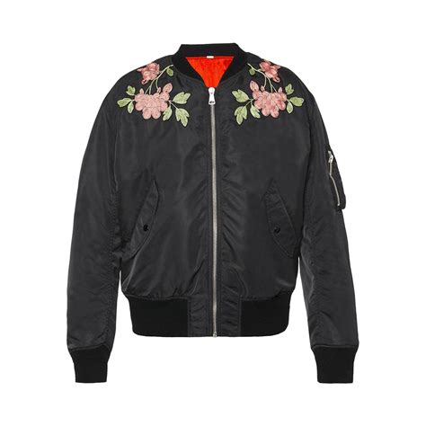 Gucci Reversible Embroidered Bomber Jacket Black For Men Lyst