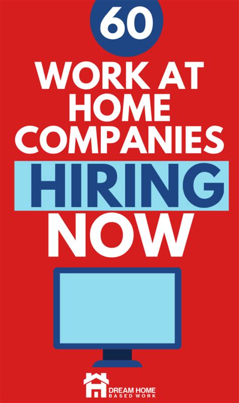 60 Remote Work From Home Companies Hiring Now Start Work At Home