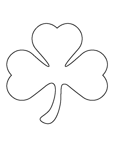 Printable Shamrock Pattern