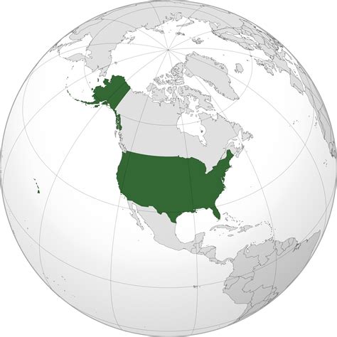 United States On World Map World Map