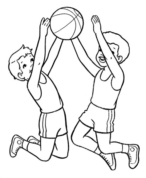 Basketball Goal Coloring Pages At Getcolorings Free Printable