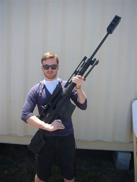 This Is Me With A 50 Caliber Sniper Rifle To Give You An Idea Of How